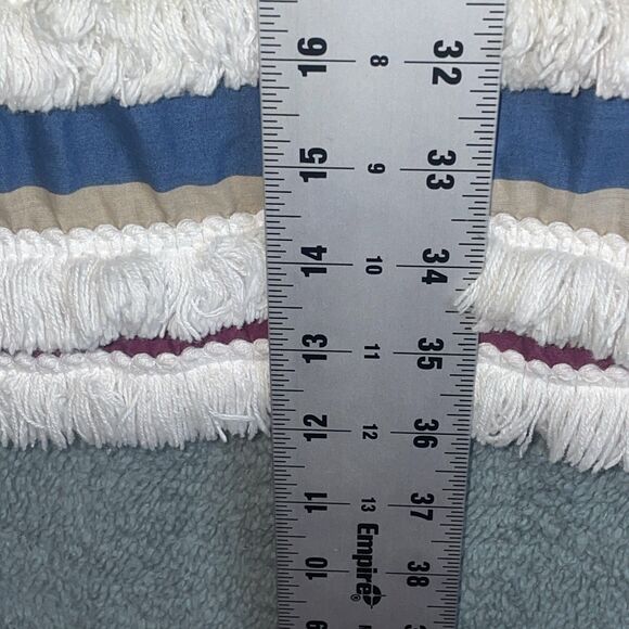 Bleu Rod Beattie Cover Up Womens Medium White Swim Cap Sleeve Tiered Fringe Hem‎ - Picture 6 of 8